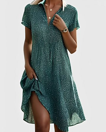 Vivella - Vestido Midi Elegante com Decote em V