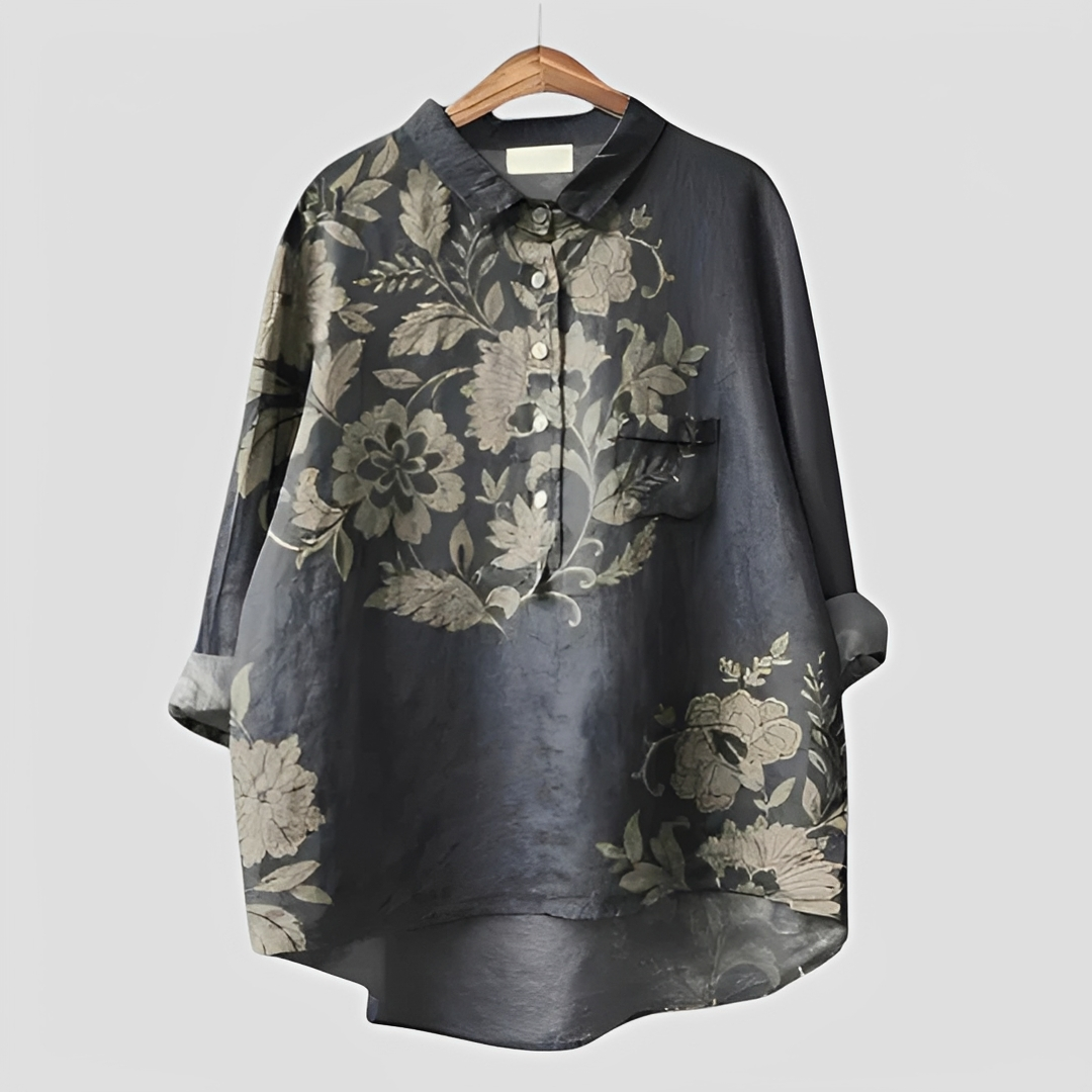 Bellina - Blusa Elegante e Fluida com Botões