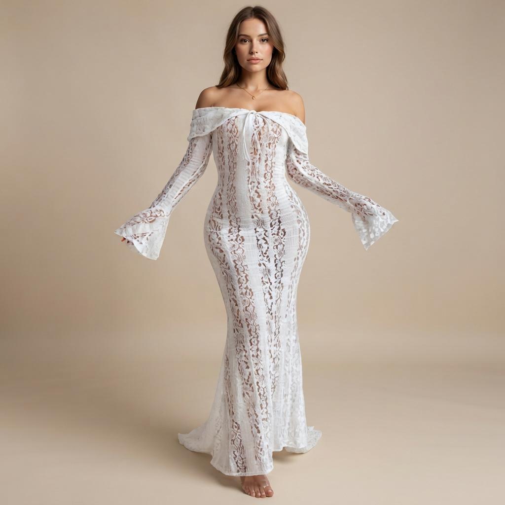 Juliana - Vestido Maxi Elegante com Cadarço
