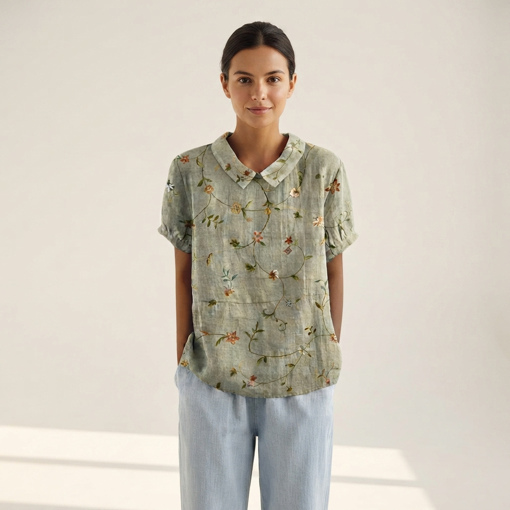 Salmah - Blusa Elegante e Fluida