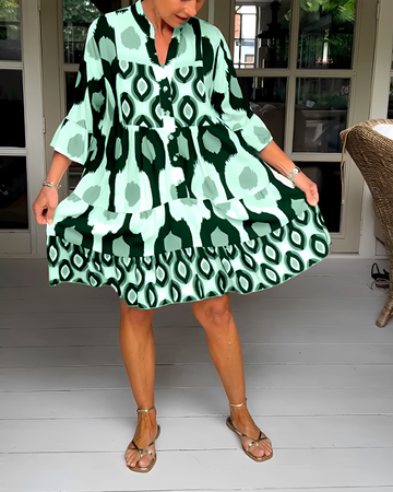Faiza - Vestido Mini Solto Estiloso