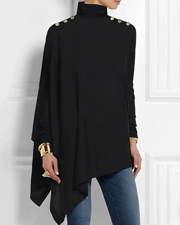 Rhoslyn - Camisa Estilosa com Gola Alta