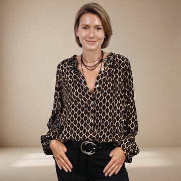 Zaida - Blusa casual com botões