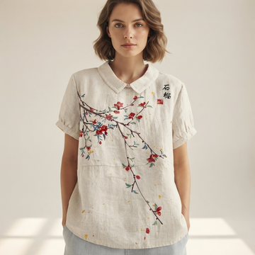 Salmah - Blusa Elegante e Fluida
