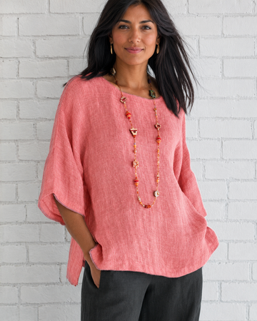 Natalina - Blusa Elegante com Gola Redonda