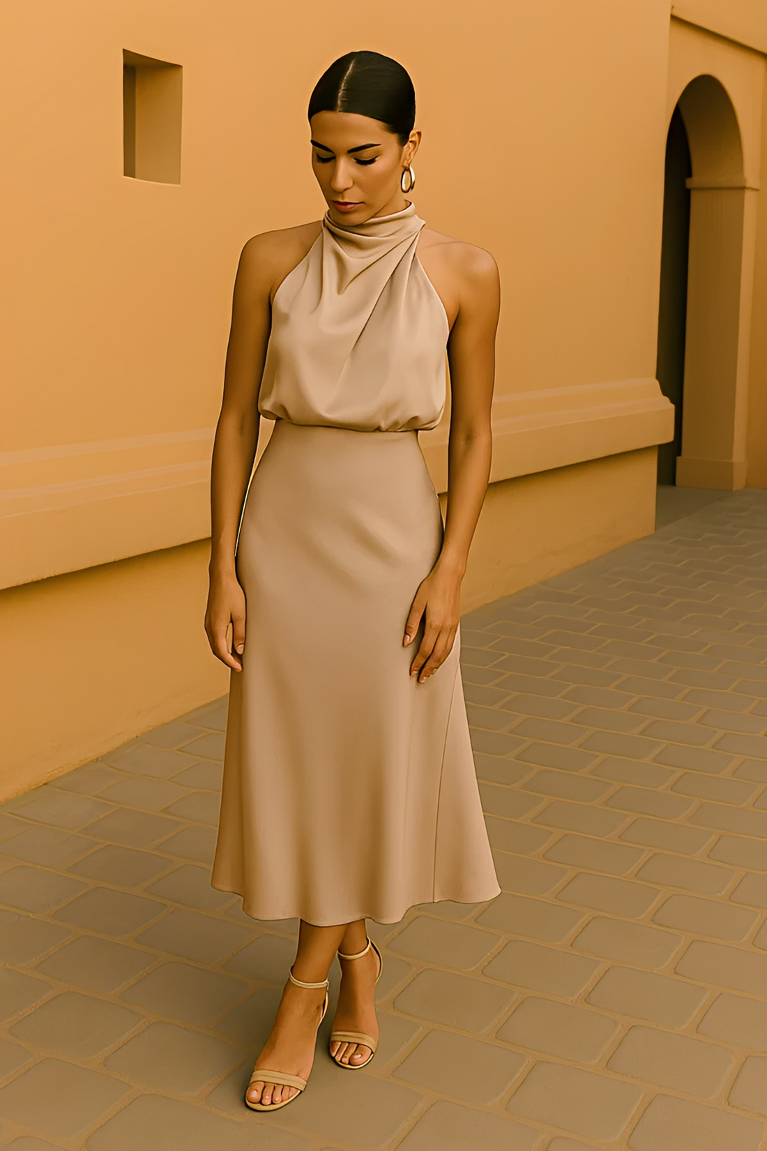 Selina - Vestido Elegante Sem Mangas