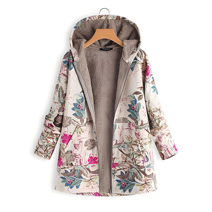 Kayla - Vintage Damenjacke mit Kapuze
