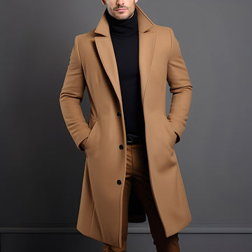 Clifton - Moderno Trenchcoat de Lã para Homens