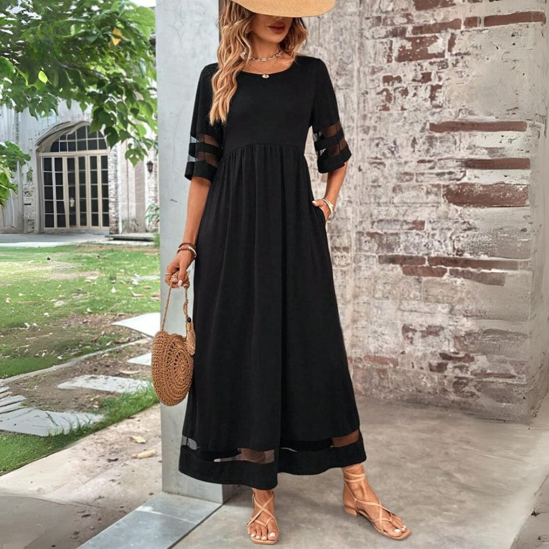 Amandine – Vestido Elegante com Efeito Disfarçador de Barriga