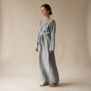 Ashlee - Vestido Maxi Leve com Cadarço e Caimento Solto