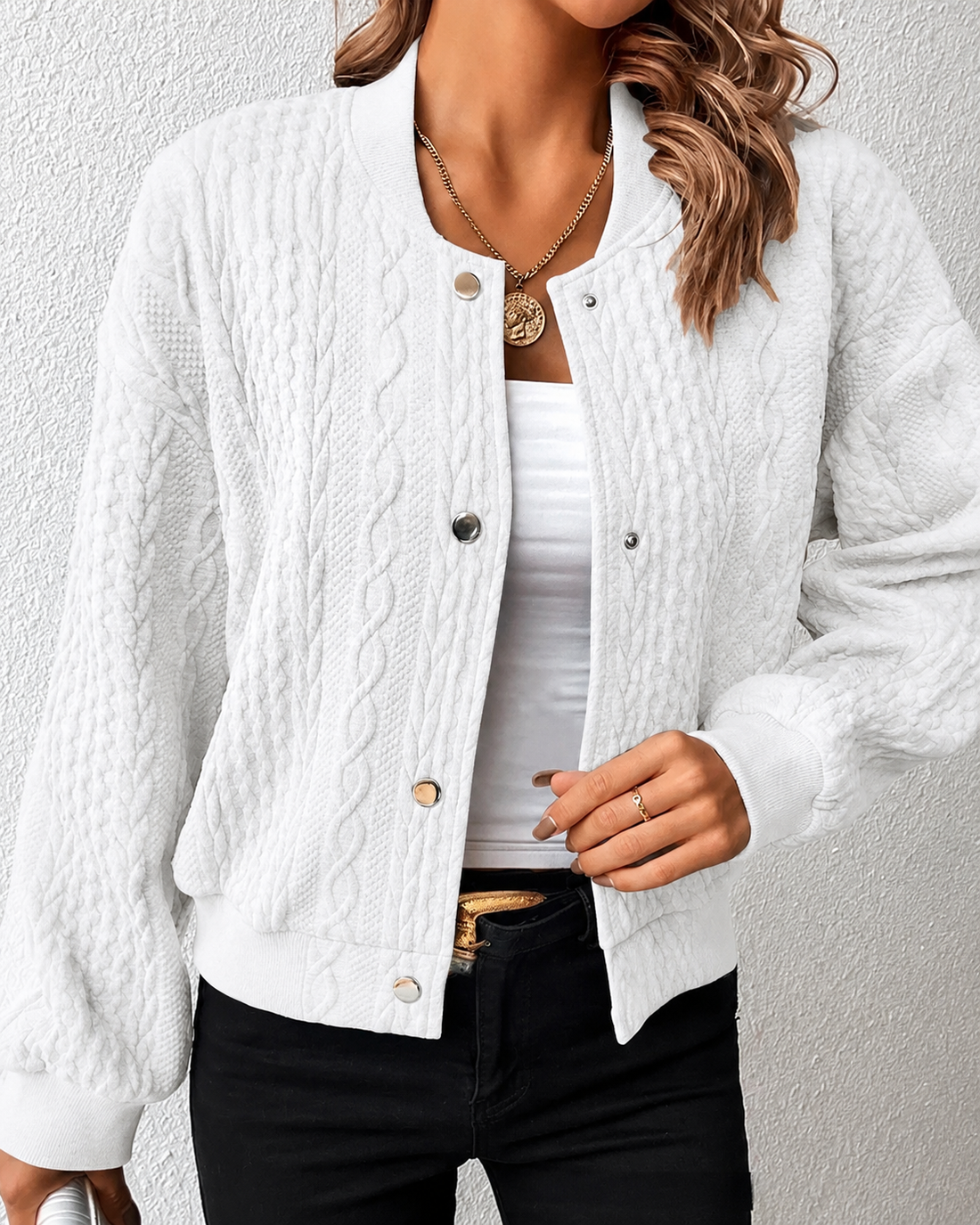 Kymbrea - Cardigan Confortável com Botões