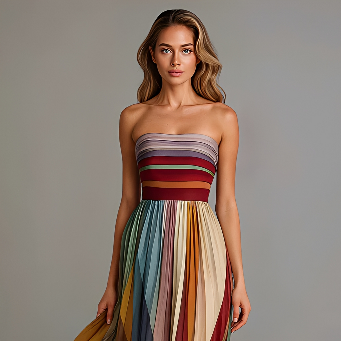 Vestido Maxi Feminino Tomara que Caia – Vestido Longo Elegante para Casamentos, Festas & Verão