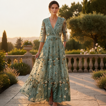 Florence - Vestido Longo Elegante e Fluido