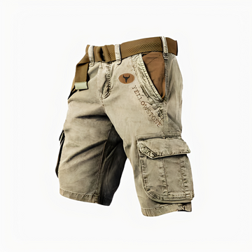 Kilven - Short cargo descontraído para homem