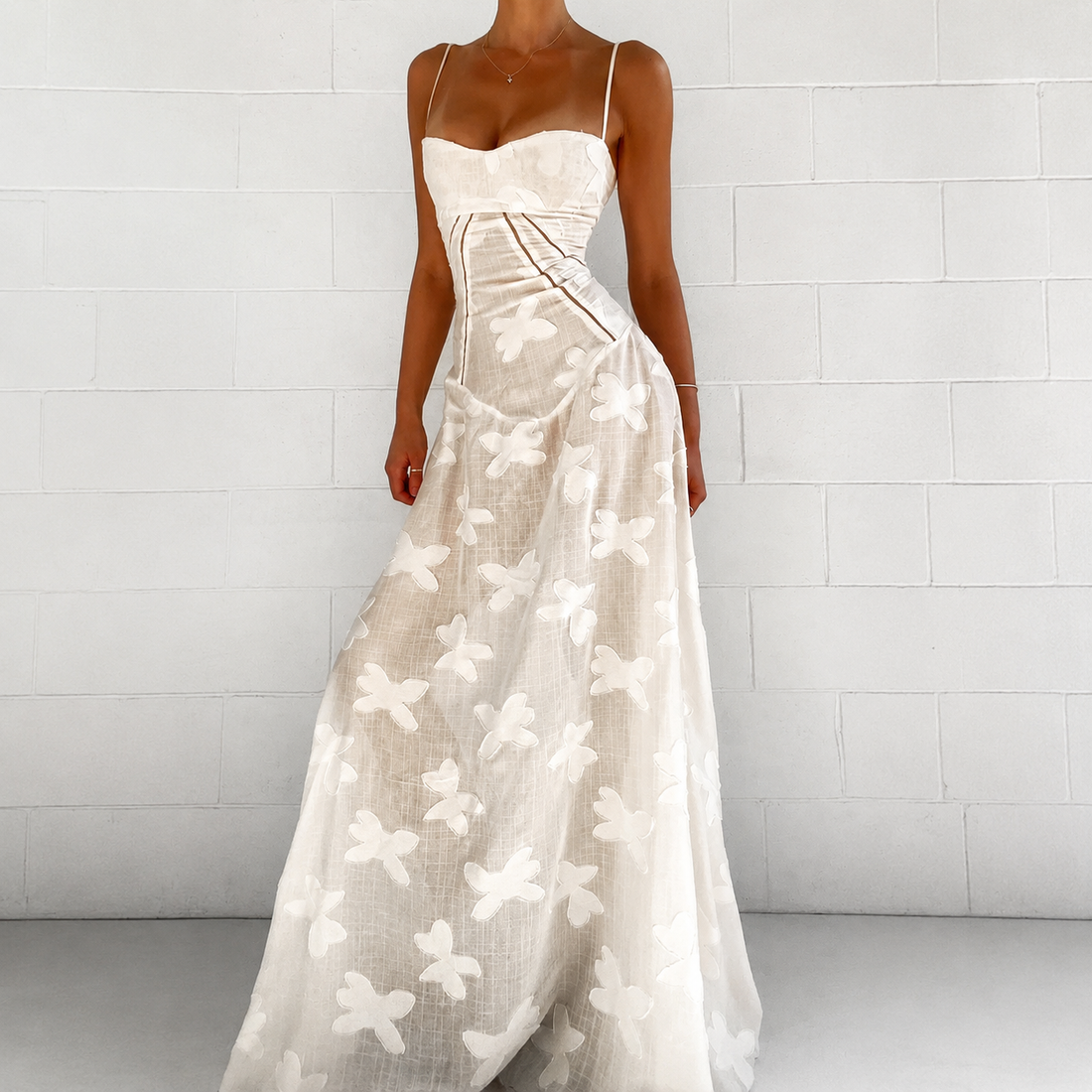 Sandra - Vestido Longo Elegante de Ajuste Justo