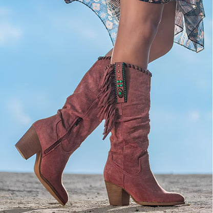 Ronnette - Casual Leather Boots for Women
