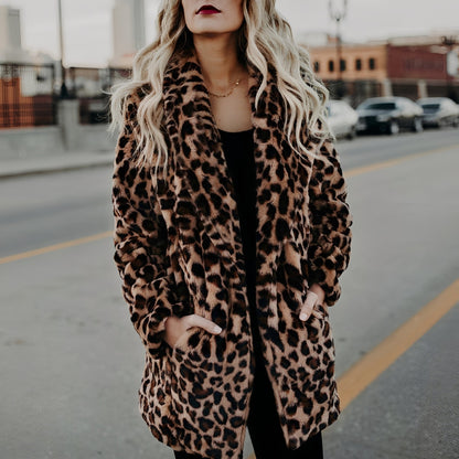 Bertha - Elegante casaco de pele sintética para mulheres