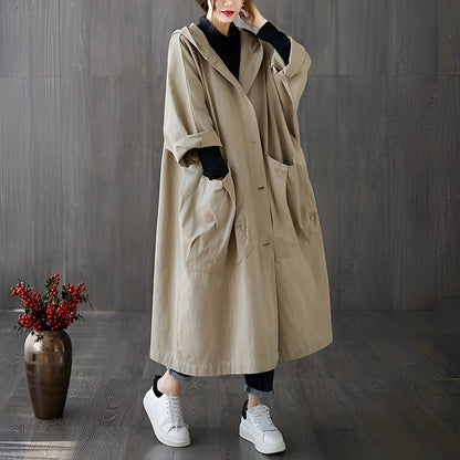 Anaëlle - Trench-coat longo para mulher