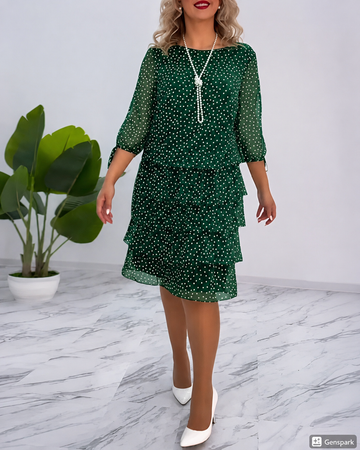 Carey - Vestido de Bolinhas Estiloso