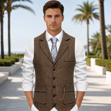 Clayton - Colete Retro Casual