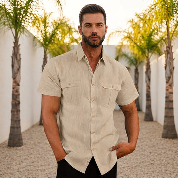 Lewys - Camisa Polo Casual com Botões
