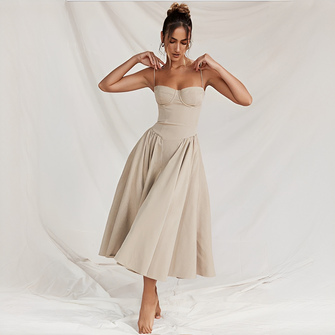 Michaela - Vestido Midi Elegante e Chique