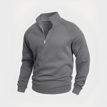 Wiley - Moletom masculino confortável com zíper