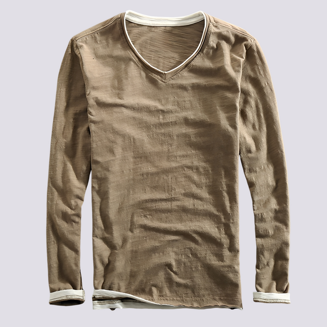 Jack - Camisa Estilosa de Manga Longa com Efeito Desgastado
