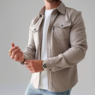 Eufed - Camisa casual de manga longa para homem