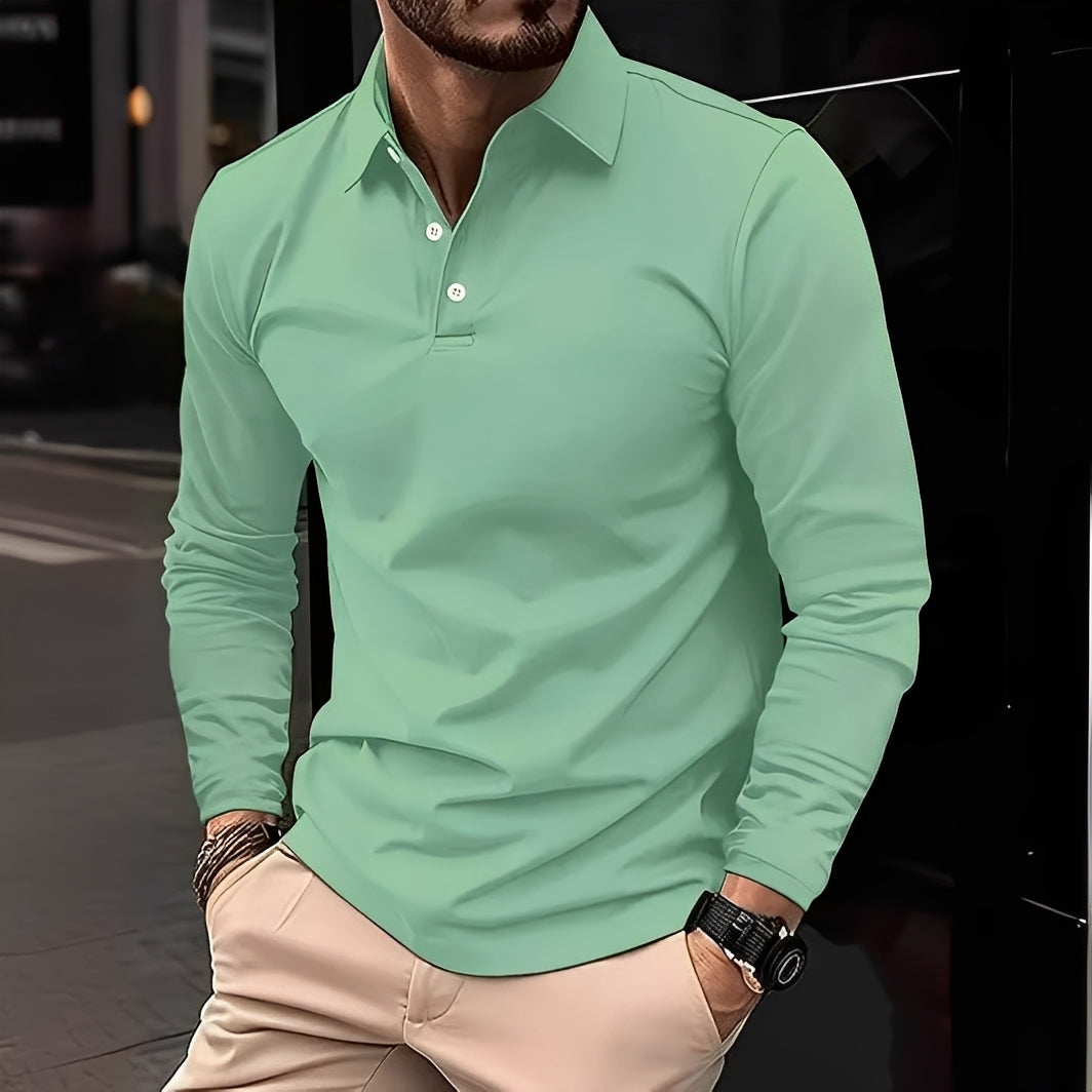 Deacon - Camisa de manga longa casual e robusta