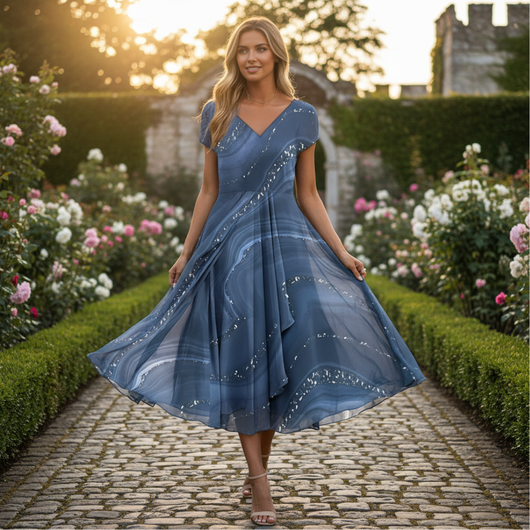Eliana - Vestido Elegante com Decote em V