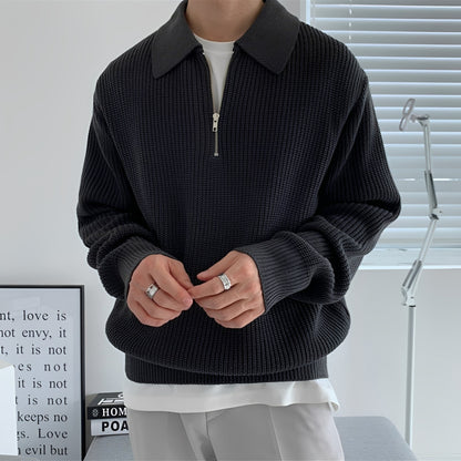Archie - Loose-cut oversized knitted sweater for men