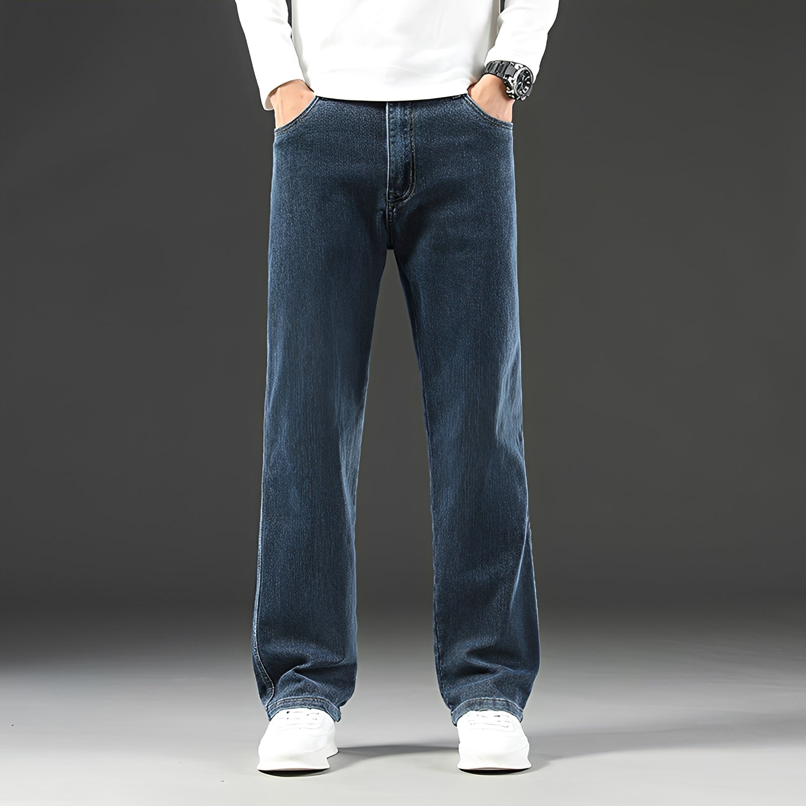 Louie - Jeans Casuais com Ajuste e Elasticidade