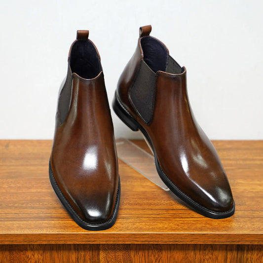 Jeremy - Formal Leather Chelsea Boots for Men