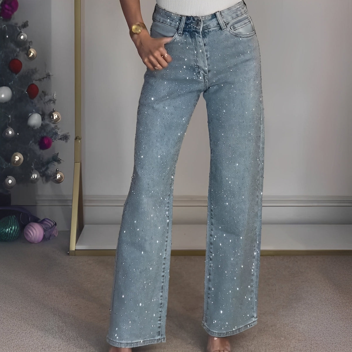 Sandra - Calça elegante com perna larga