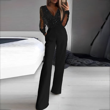 Alissa - Macaquinho Elegante com Decote em V para Mulheres