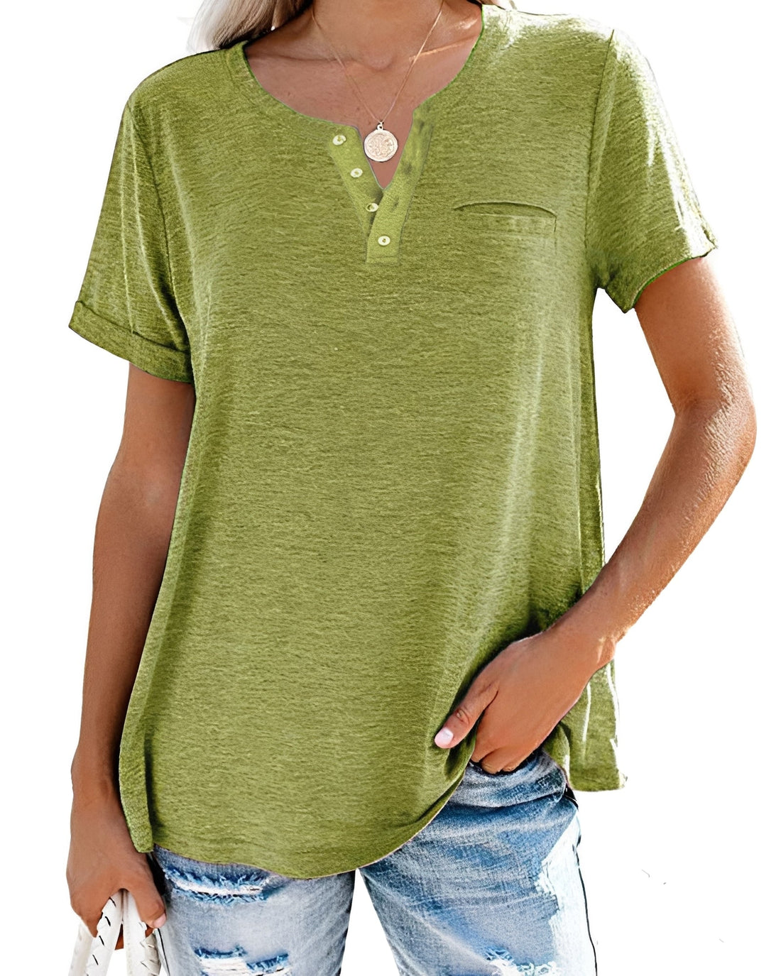 Alyssa - Camisa casual e solta para mulheres