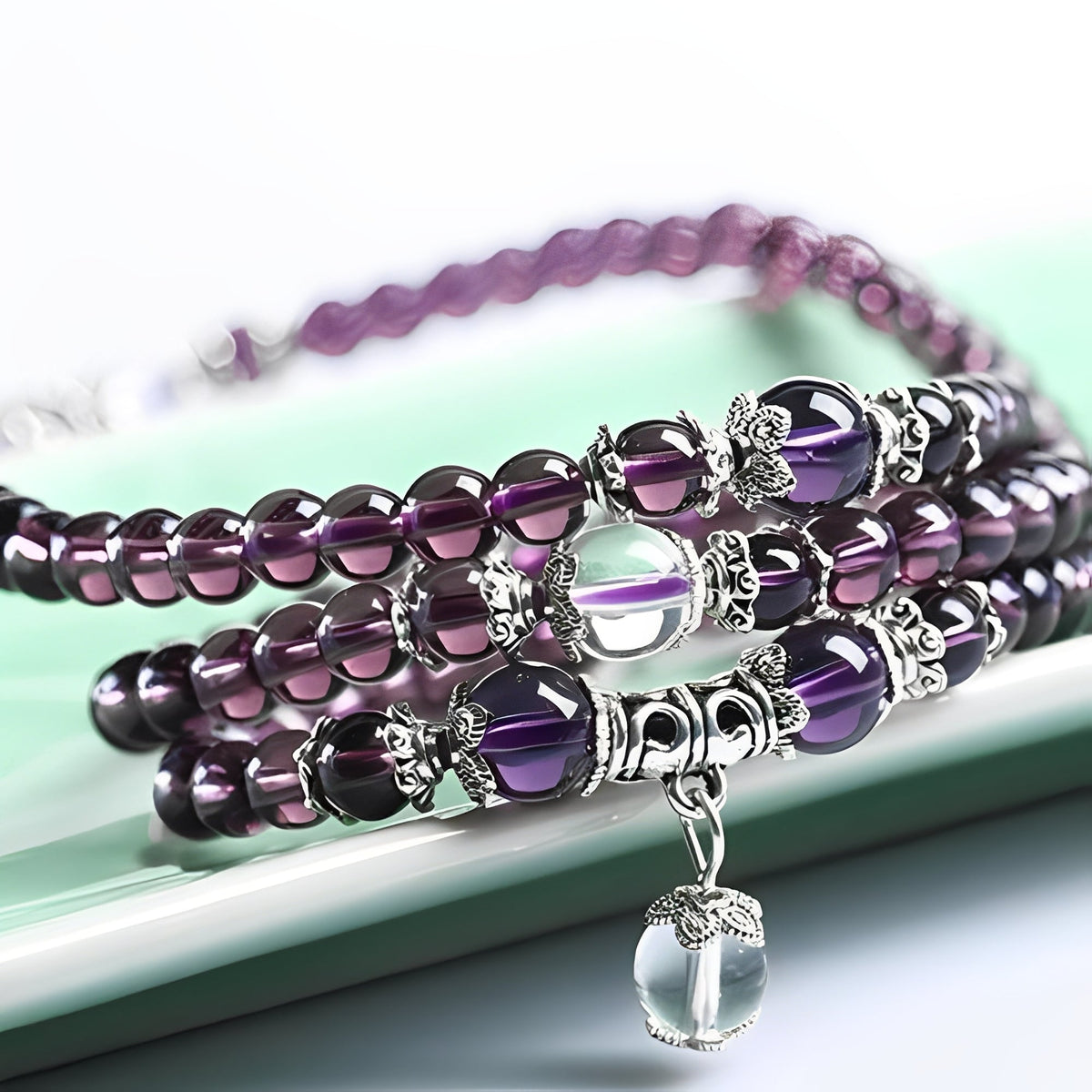 Mia – Bracelete e colar espiritual em ametista
