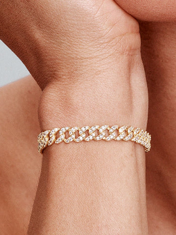 Soraya – Bracelete corrente cubana refinado