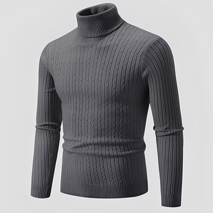 Devin - Contemporary High-Neck Sweater for Men
