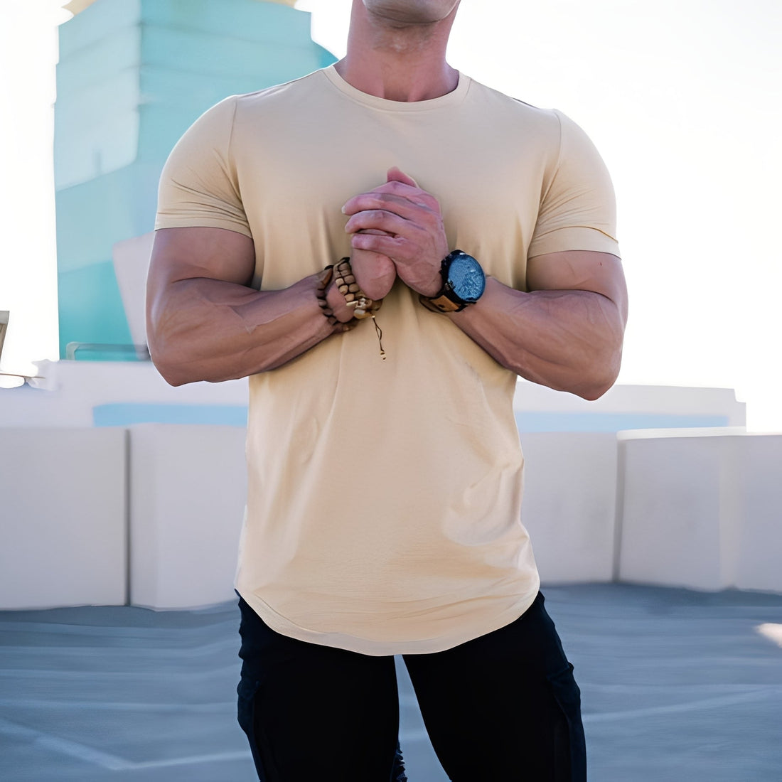 Bryan - Camisa casual com corte esportivo para homens