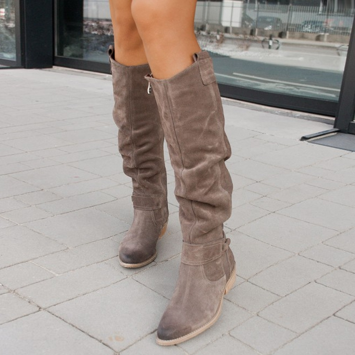 Terina – Bota casual até o joelho para mulheres