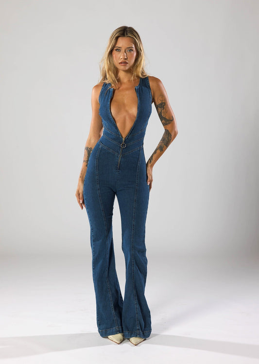 Vivienne – Macacão em Denim