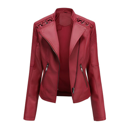 Inès - Stylish leather jacket for women