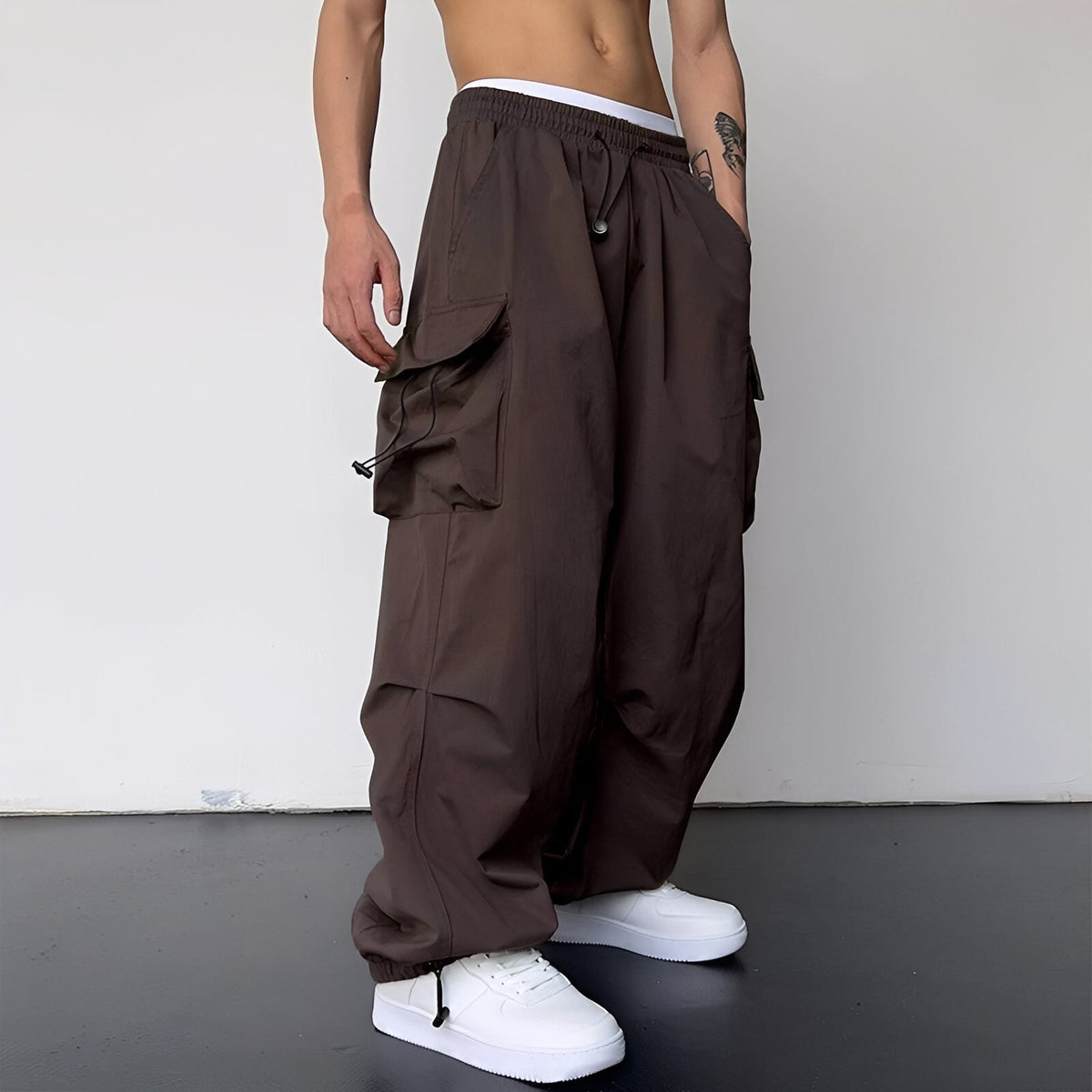 Kaleb - Calça cargo estilosa com corte solto