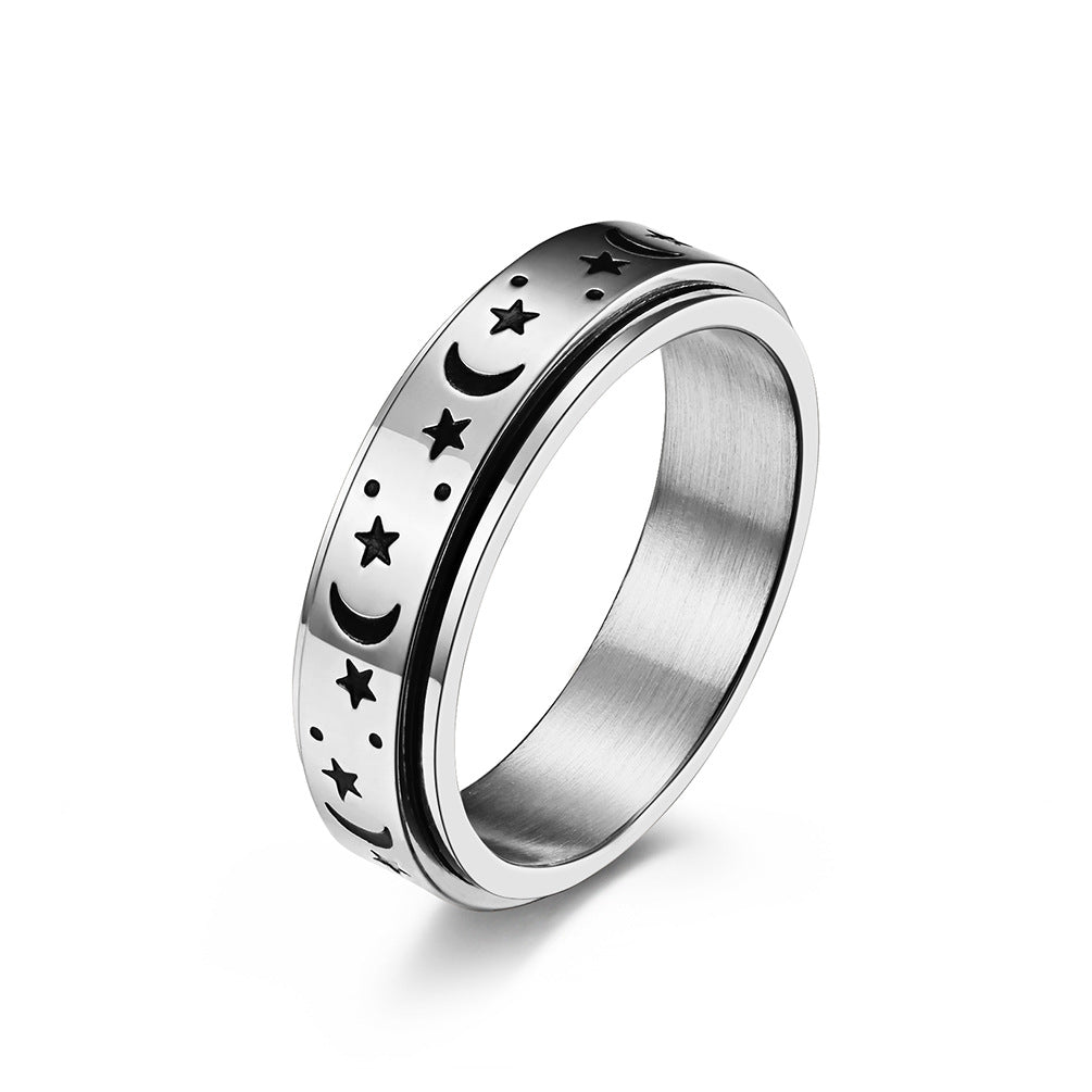 Astrid – Bague celeste lua e estrela
