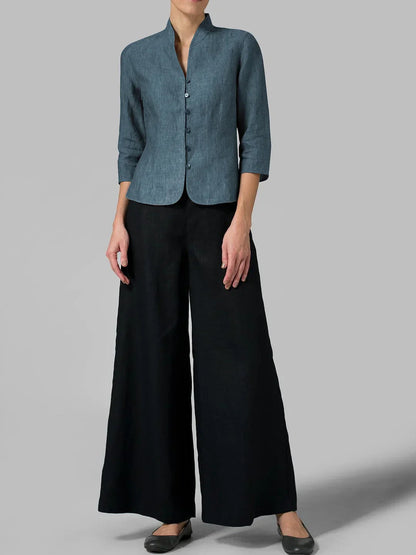 Brynna - High-neck quality blouse for women