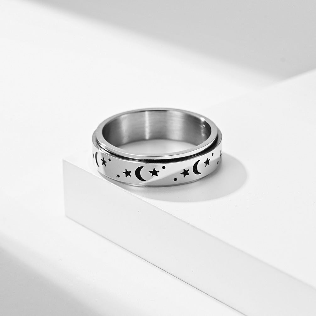 Astrid – Bague celeste lua e estrela