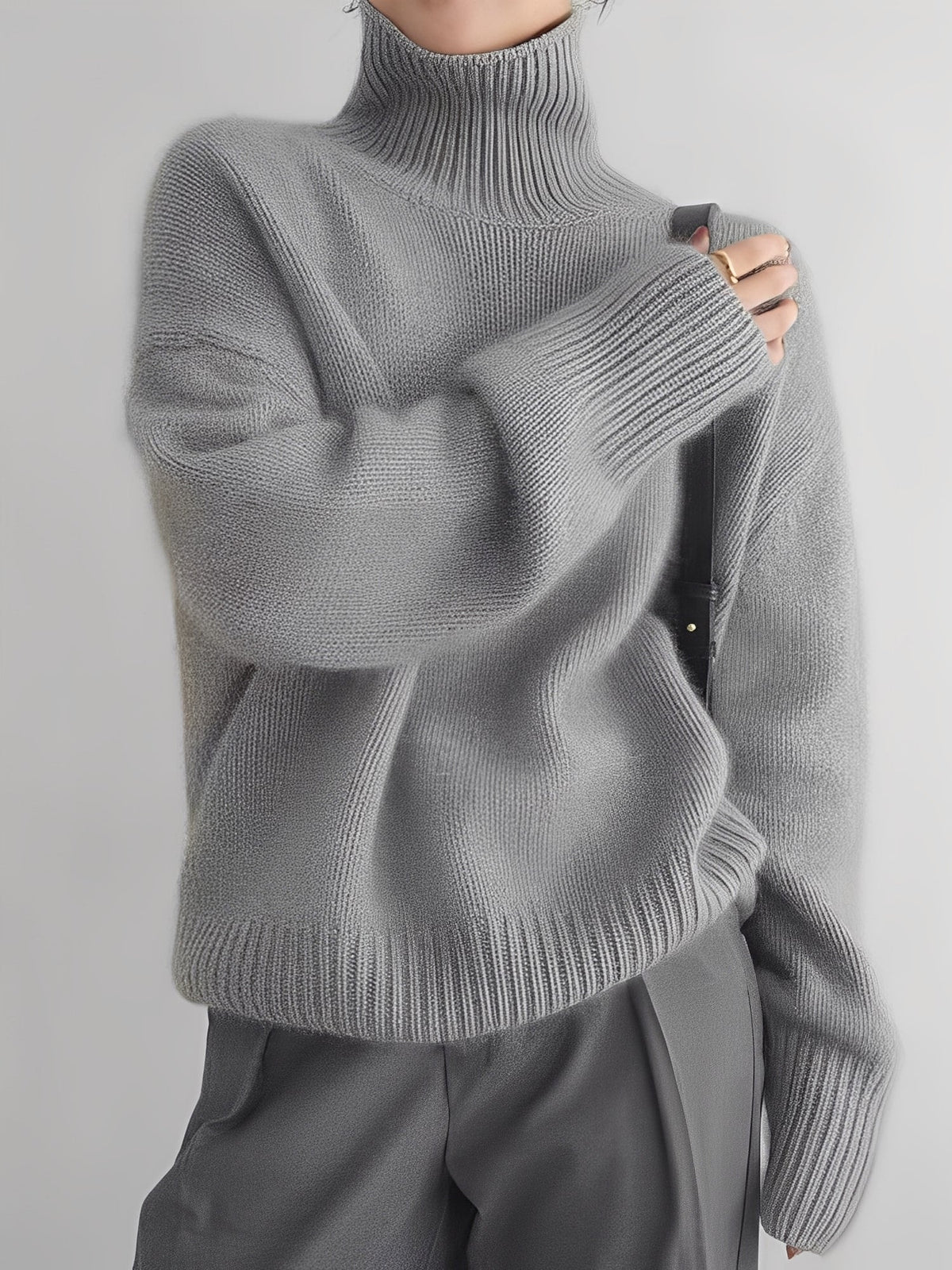 Yvette – Pullover com Gola Alta para Mulheres