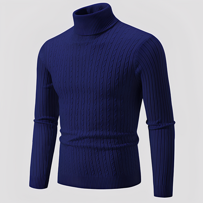 Devin - Contemporary High-Neck Sweater for Men